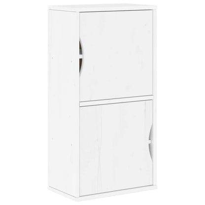 vidaXL 5 Piece TV Units with Storage "ODDA" White Solid Wood Pine 5