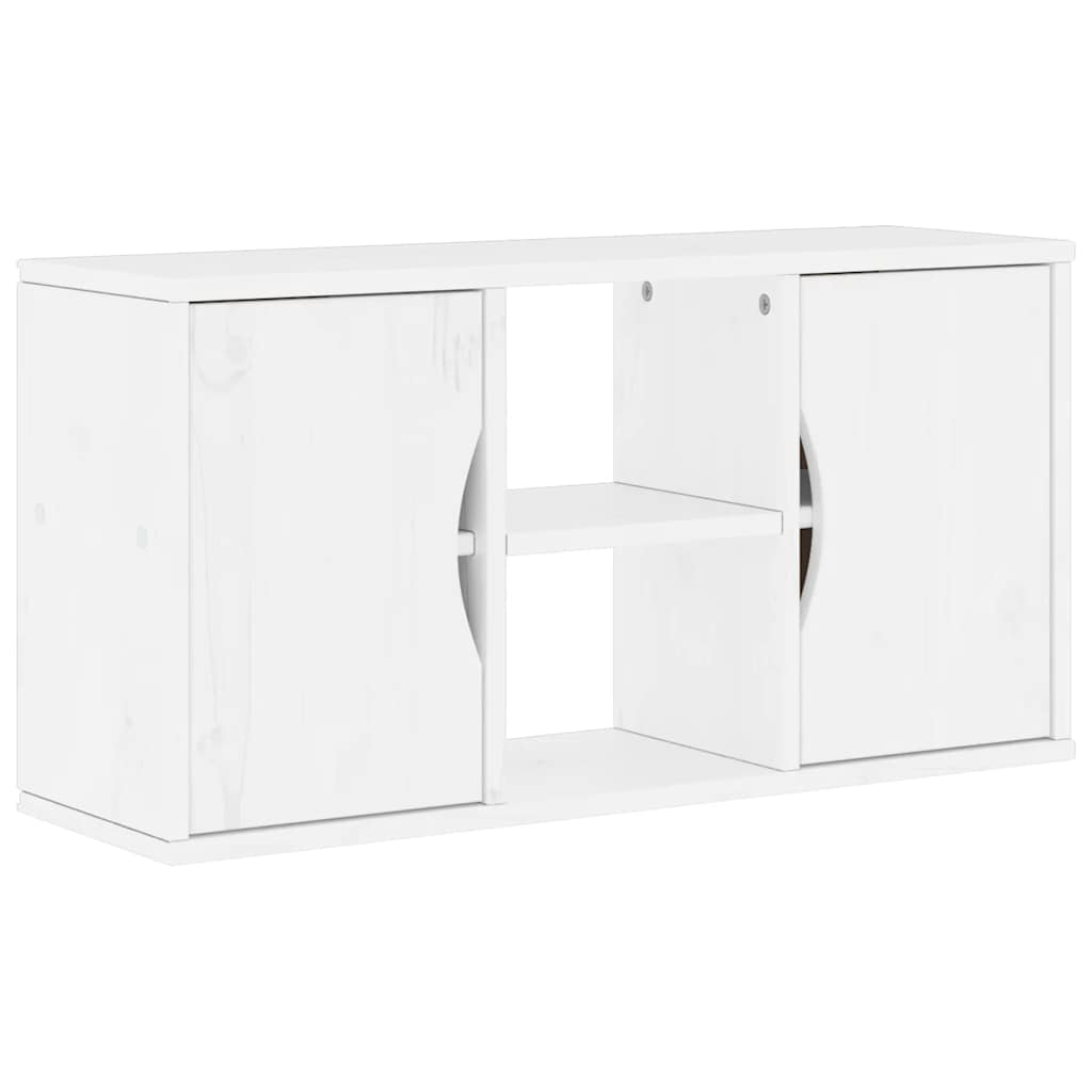 vidaXL 5 Piece TV Units with Storage "ODDA" White Solid Wood Pine 6