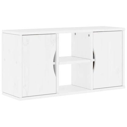 vidaXL 5 Piece TV Units with Storage "ODDA" White Solid Wood Pine 6