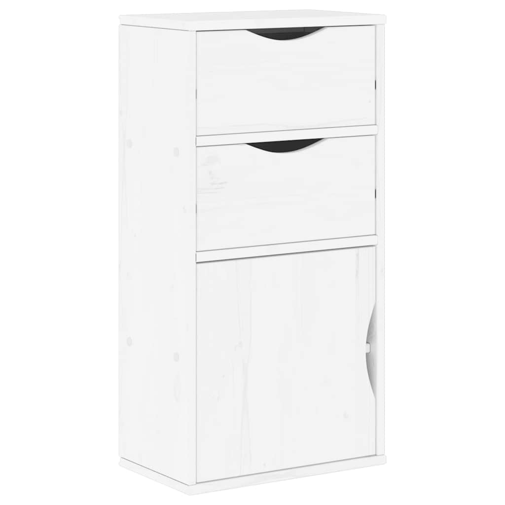 vidaXL 5 Piece TV Units with Storage "ODDA" White Solid Wood Pine 6
