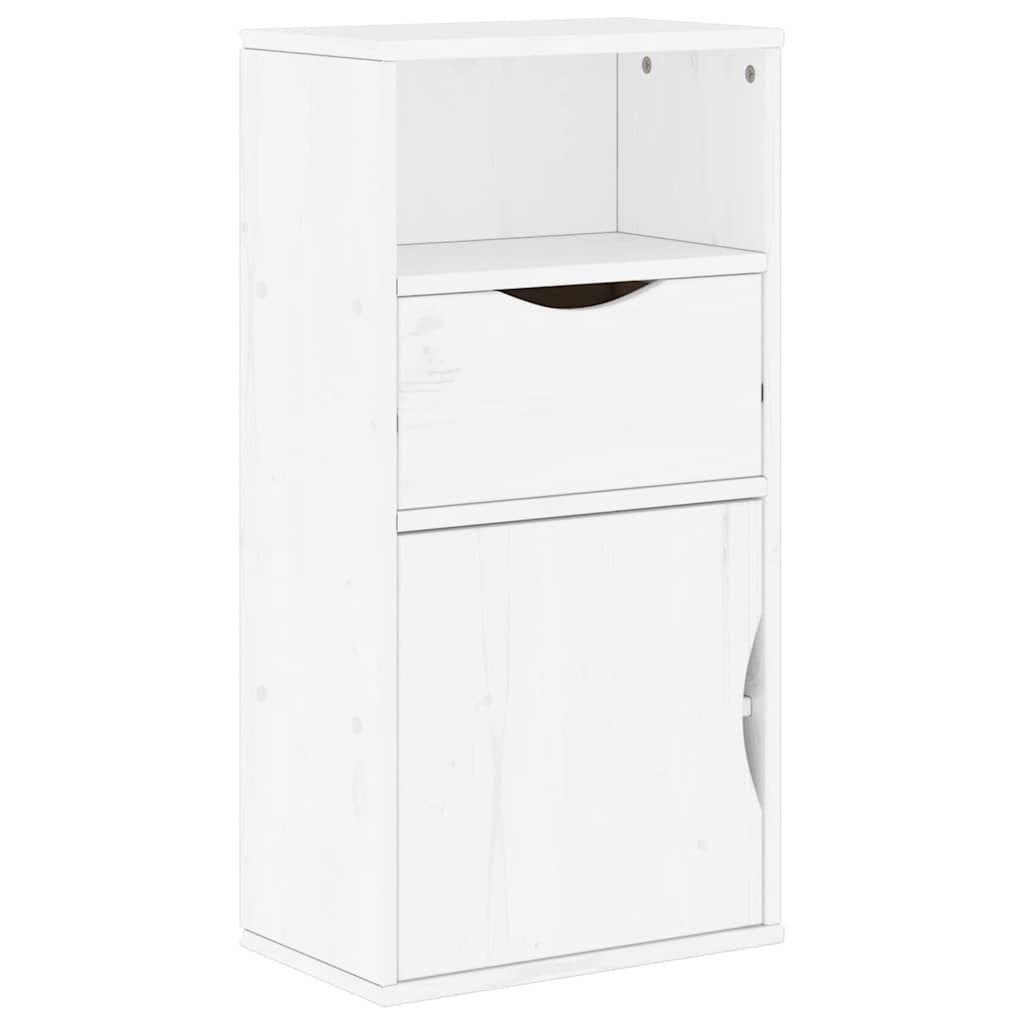 vidaXL 4 Piece TV Units with Storage ODDA White Solid Wood Pine 6