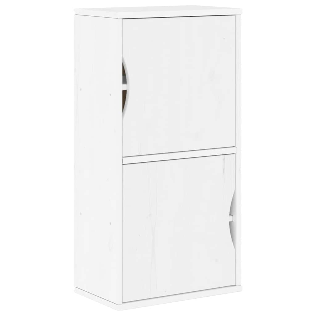 vidaXL 5 Piece TV Units with Storage "ODDA" White Solid Wood Pine 5
