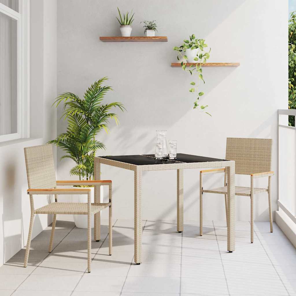 vidaXL Garden Dining Set 5 pcs Poly Rattan