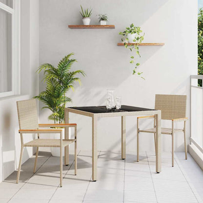 vidaXL Garden Dining Set 5 pcs Poly Rattan
