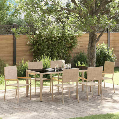 vidaXL Garden Dining Set 5 pcs Poly Rattan
