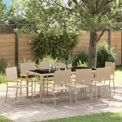 vidaXL Garden Dining Set 5 pcs Poly Rattan