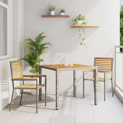 vidaXL Garden Dining Set 5 pcs and Brown Poly Rattan