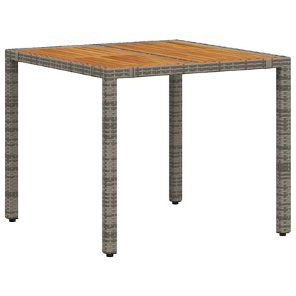 vidaXL Garden Dining Set 5 pcs Grey and Brown Poly Rattan 5