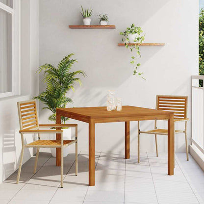 vidaXL Garden Dining Set 3 pcs Beige Solid Acacia Wood 1