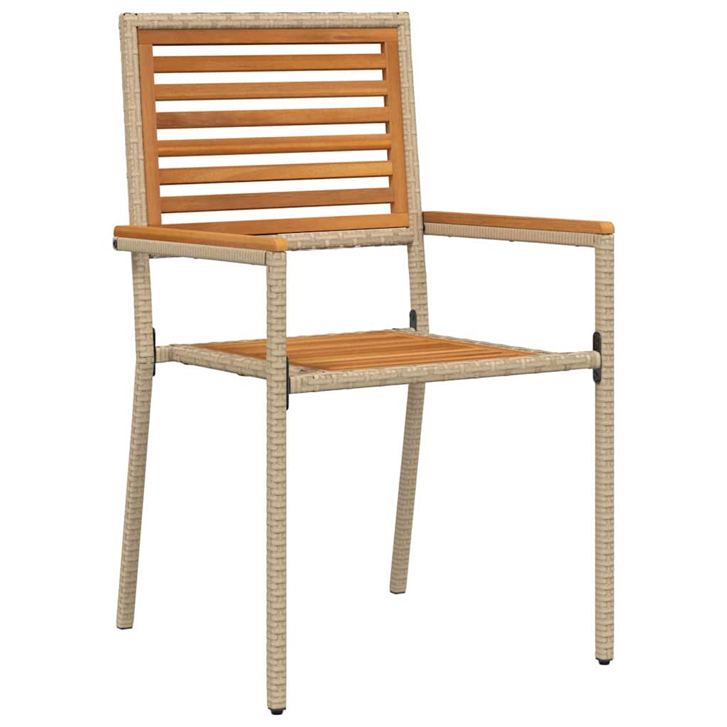 vidaXL Garden Dining Set 3 pcs Beige Solid Acacia Wood 6