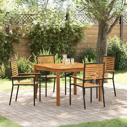 vidaXL Garden Dining Set 5 pcs Solid Acacia Wood