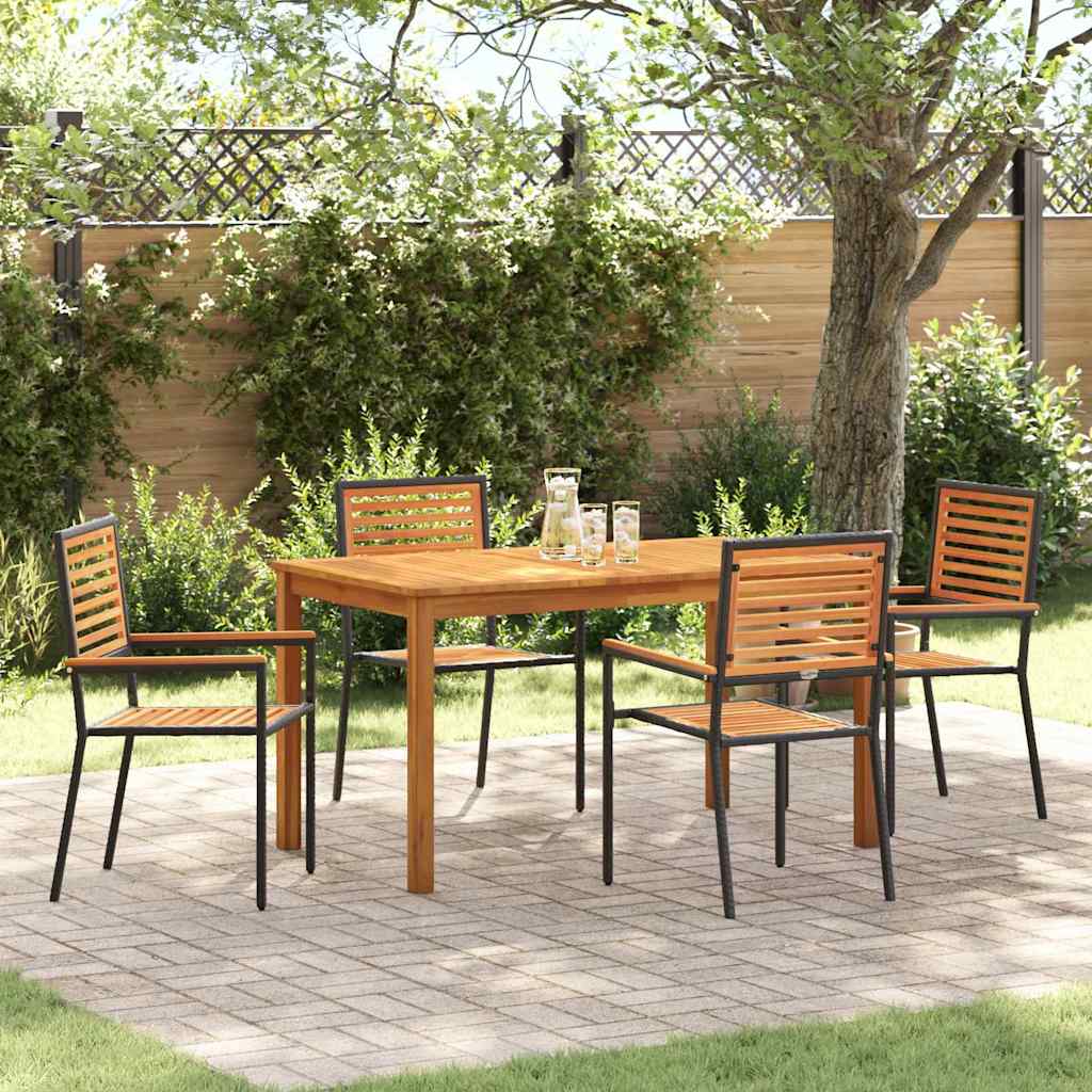 vidaXL Garden Dining Set 5 pcs Solid Acacia Wood