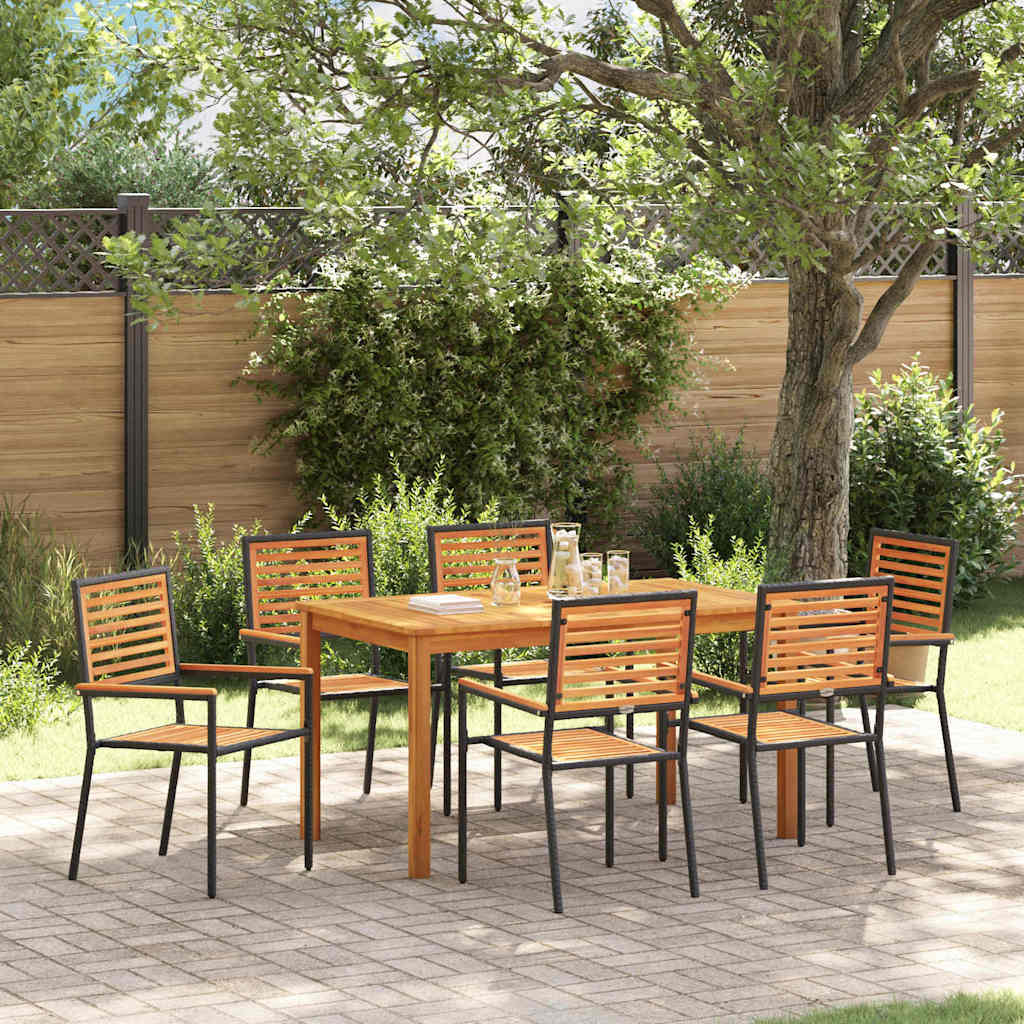 vidaXL Garden Dining Set 5 pcs Solid Acacia Wood