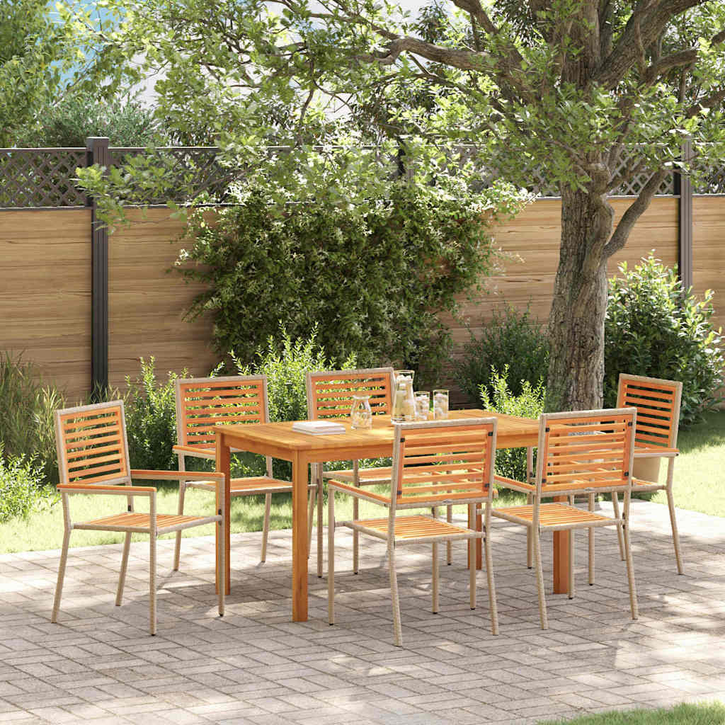 vidaXL Garden Dining Set 5 pcs Solid Acacia Wood