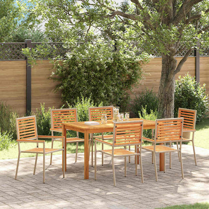 vidaXL Garden Dining Set 5 pcs Solid Acacia Wood