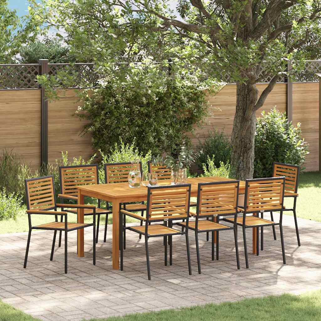 vidaXL Garden Dining Set 5 pcs Solid Acacia Wood