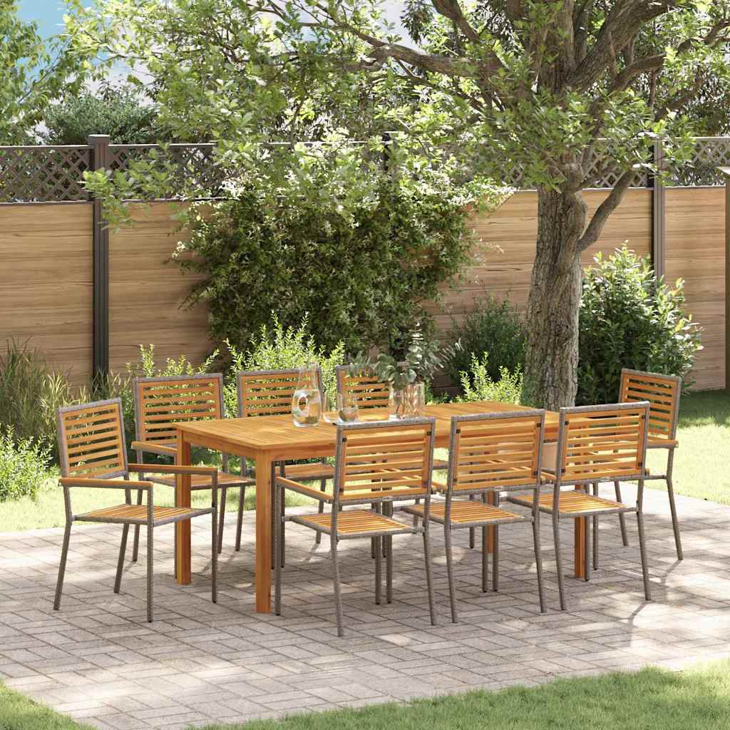 vidaXL Garden Dining Set 5 pcs Solid Acacia Wood