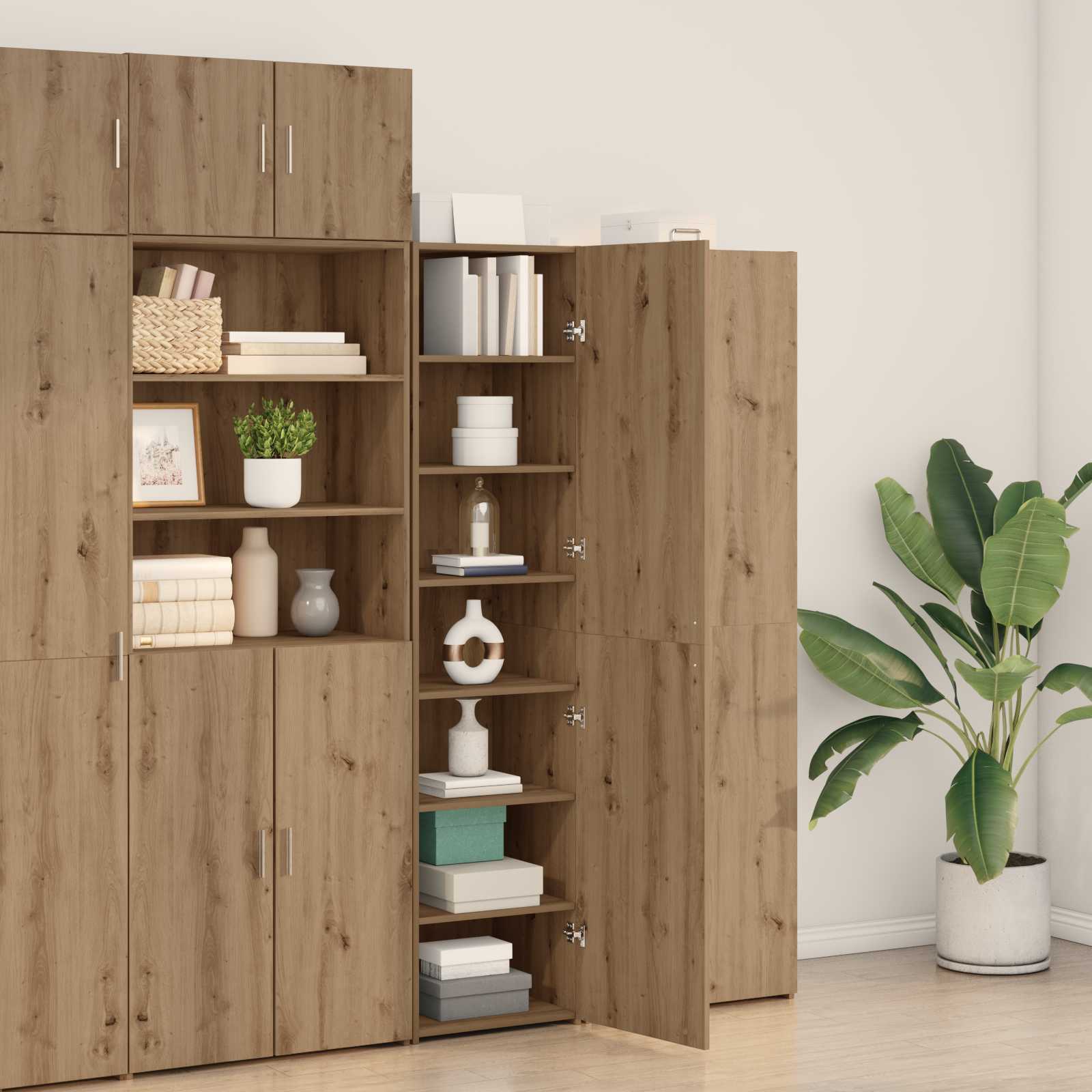 vidaXL Highboard Artisan Oak 45 x 42.5 x 185 cm 5