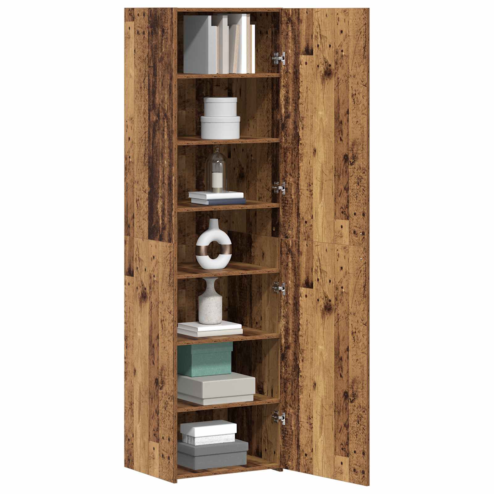 vidaXL Highboard Old Wood 50 x 42.5 x 185 cm 3
