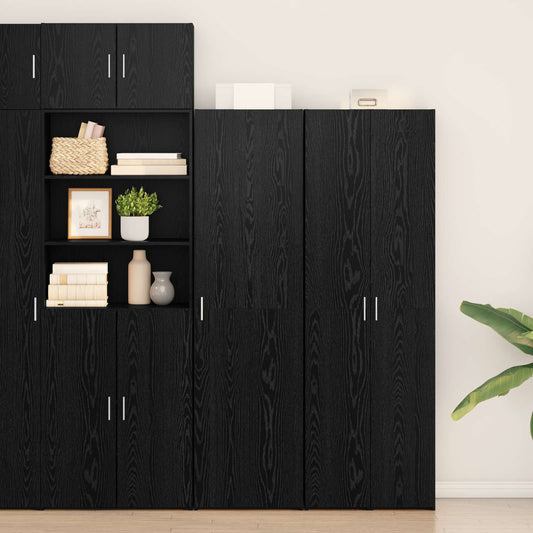 Highboard 50 x 42.5 x 185 cm Black oak