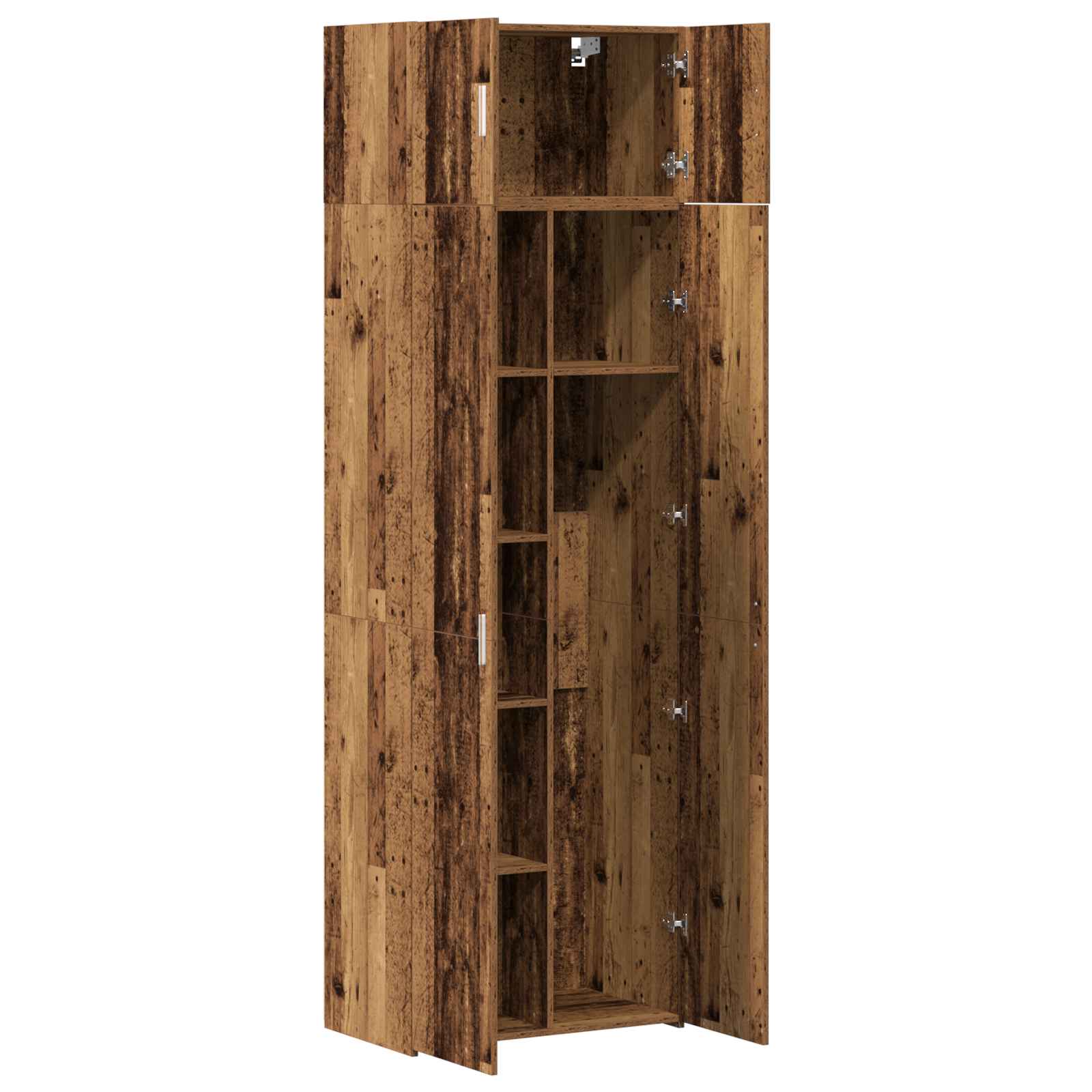 vidaXL Storage Cabinet 2 pcs Old Wood 70 x 42.5 x 185 cm 5