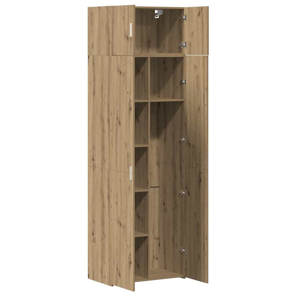vidaXL Storage Cabinet 3 pcs Artisan Oak 70 x 42.5 x 185 cm 5