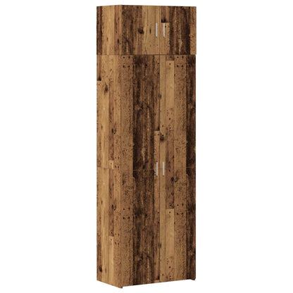 vidaXL Storage Cabinet 2 pcs Old Wood 70 x 42.5 x 225 cm 2