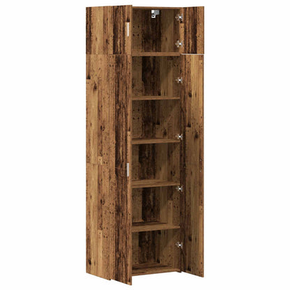 vidaXL Storage Cabinet 2 pcs Old Wood 70 x 42.5 x 225 cm 5