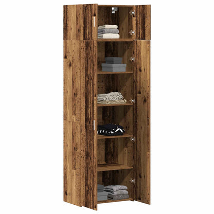 vidaXL Storage Cabinet 2 pcs Old Wood 70 x 42.5 x 225 cm 3