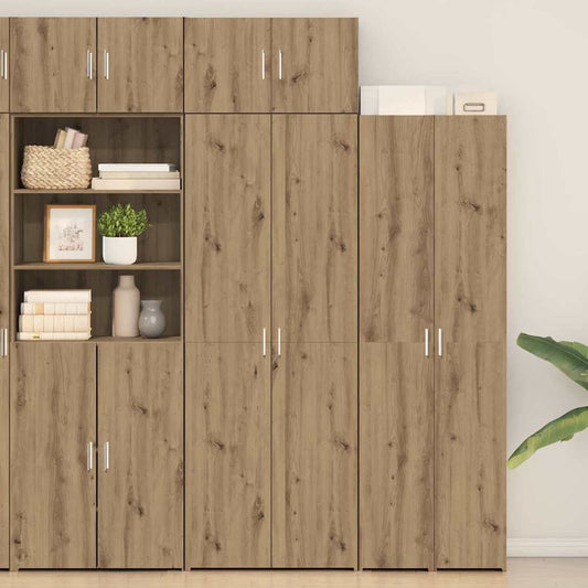 vidaXL Storage Cabinet 2 pcs Artisan Oak 70 x 42.5 x 225 cm 1