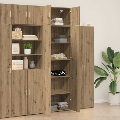 vidaXL Storage Cabinet 2 pcs Artisan Oak 70 x 42.5 x 225 cm 4