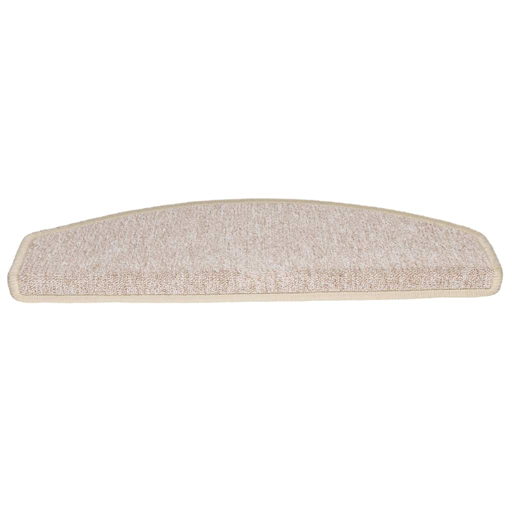 Stair Mats 65x24x4 cm Half Round Large 20 pcs Taupe