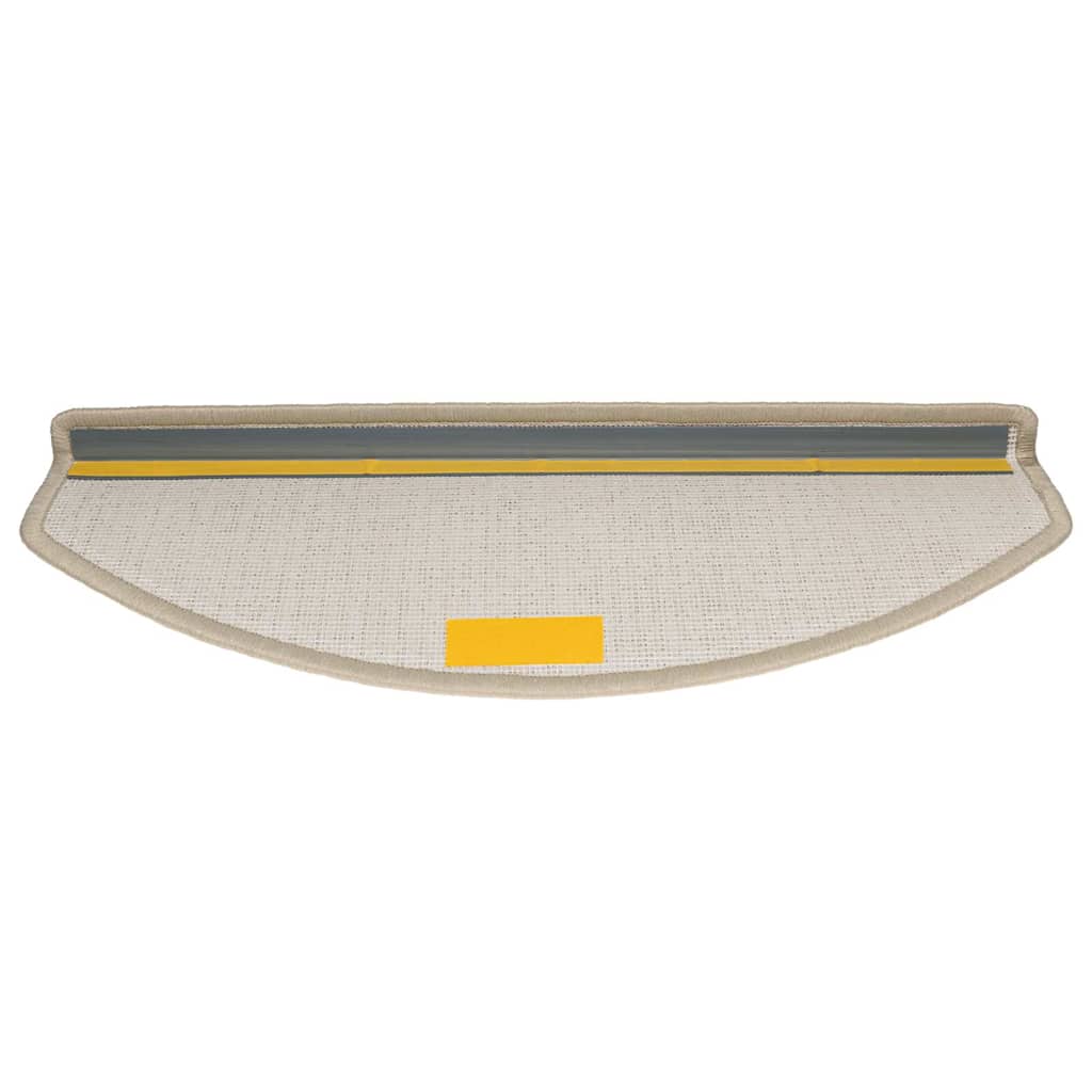 Stair Mats 65x24x4 cm Half Round Large 20 pcs Taupe
