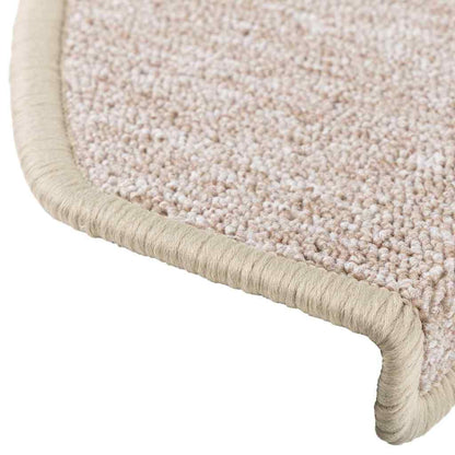 Stair Mats 65x24x4 cm Half Round Large 20 pcs Taupe