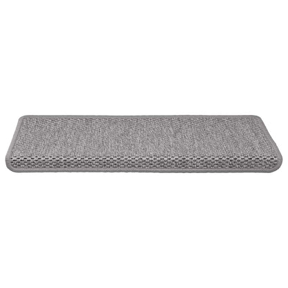 Stair Mats Self-adhesive Sisal-Look 65x21x4 cm 30 Silver