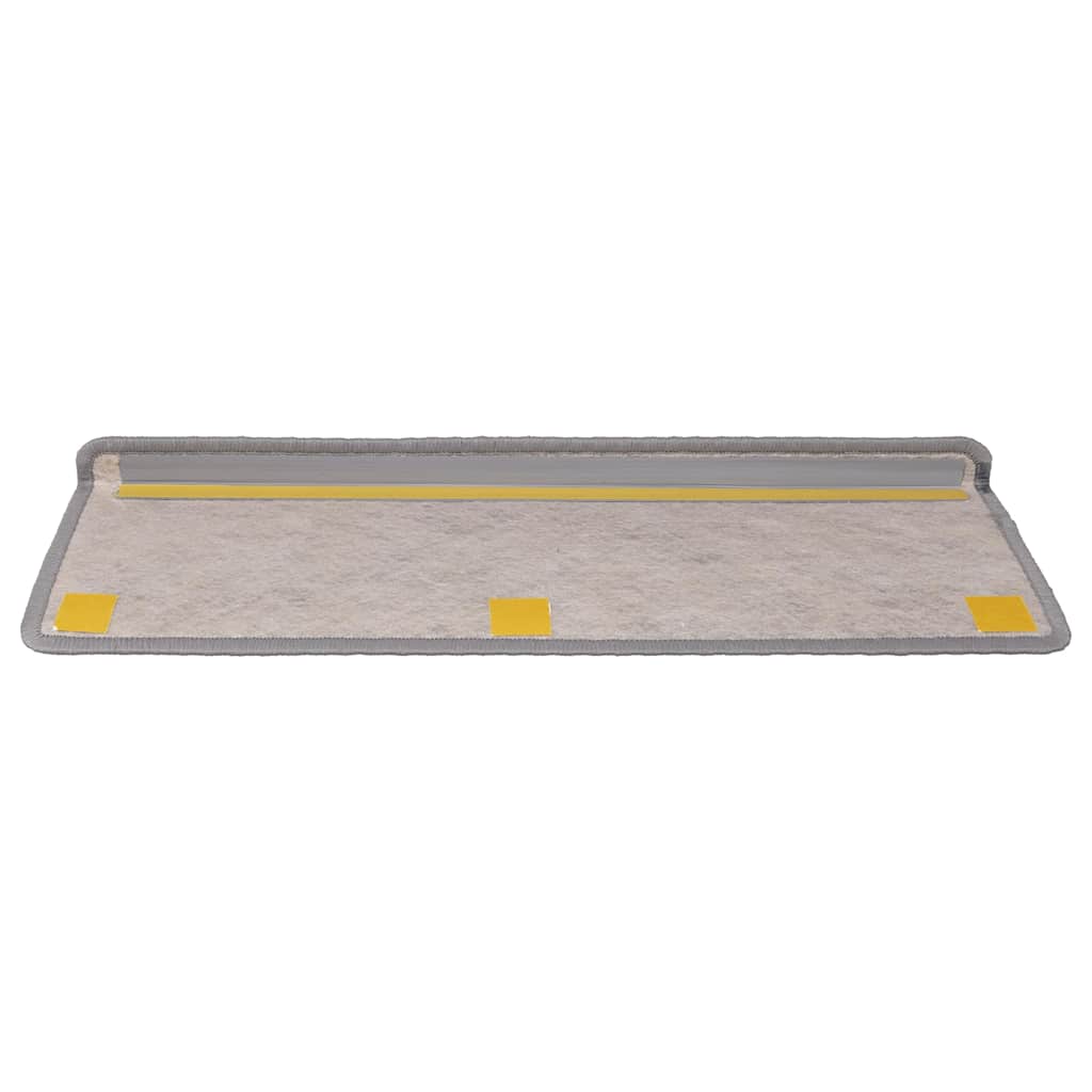 vidaXL Stair Mats Self-adhesive Sisal-Look 30 pcs 65x21x4 cm Silver 4