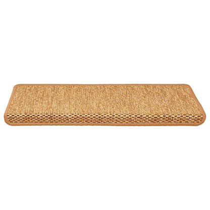 vidaXL Stair Mats Self-adhesive Sisal-Look 30 pcs 65x21x4 cm Sisal 3
