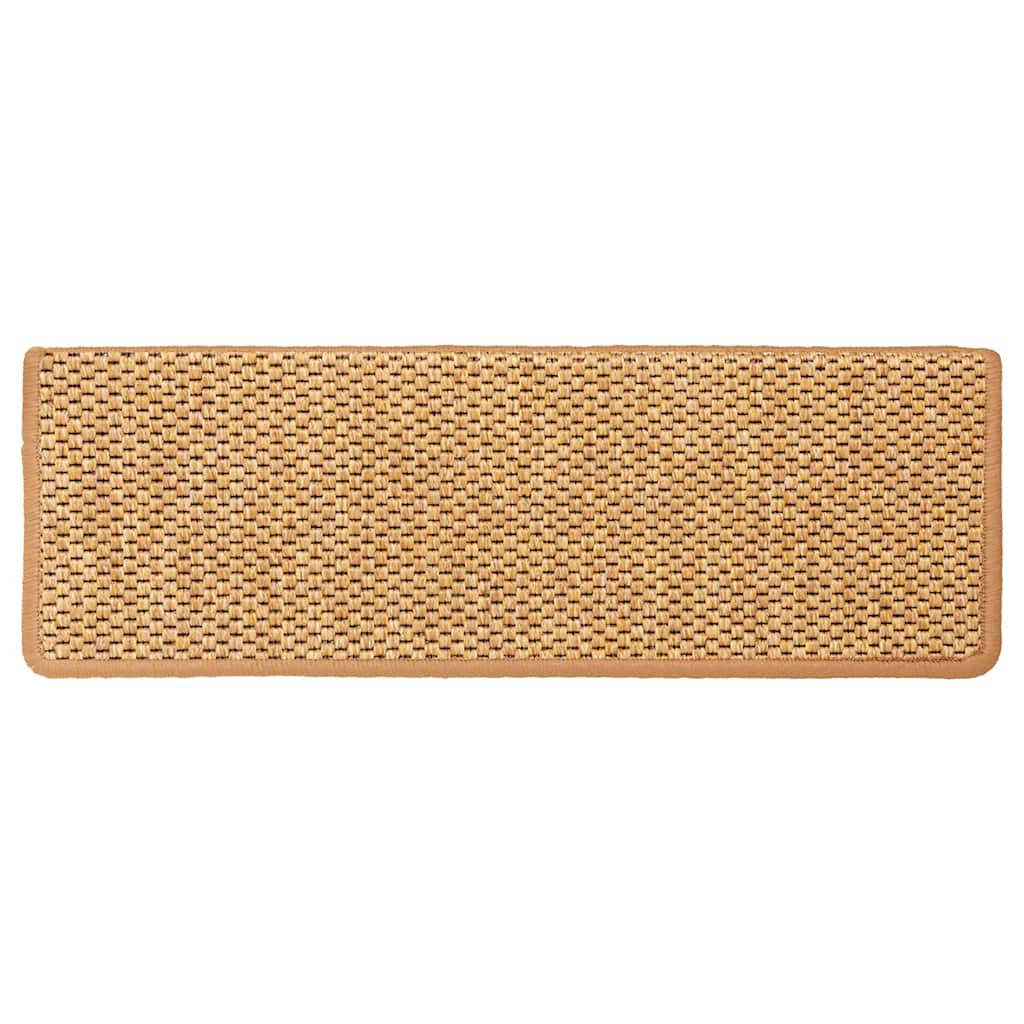 vidaXL Stair Mats Self-adhesive Sisal-Look 30 pcs 65x21x4 cm Sisal 5