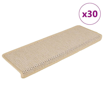 Stair Mats Self-adhesive Sisal-Look 65x21x4 cm 30 Berber