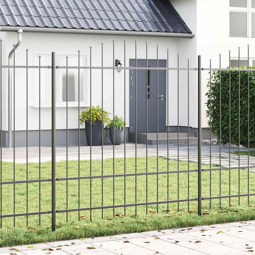 vidaXL Garden Fence WOERDEN 4 pcs 170 x 215 cm Powder-Coated Steel 1