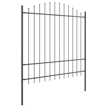 vidaXL Garden Fence WOERDEN 4 pcs 170 x 215 cm Powder-Coated Steel 4
