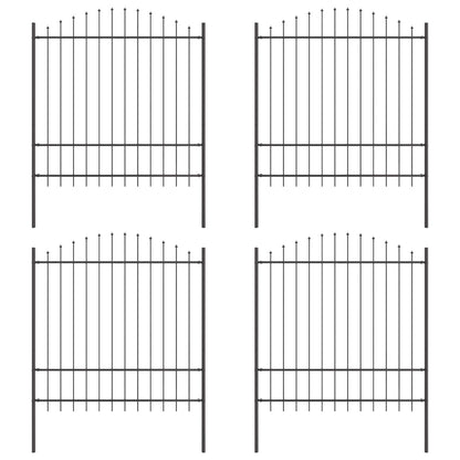vidaXL Garden Fence WOERDEN 4 pcs 170 x 215 cm Powder-Coated Steel 2