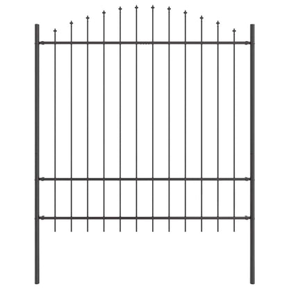 vidaXL Garden Fence WOERDEN 4 pcs 170 x 215 cm Powder-Coated Steel 5
