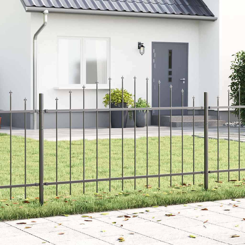 vidaXL Garden Fence WOERDEN 6 pcs 170 x 140 cm Powder-Coated Steel 1