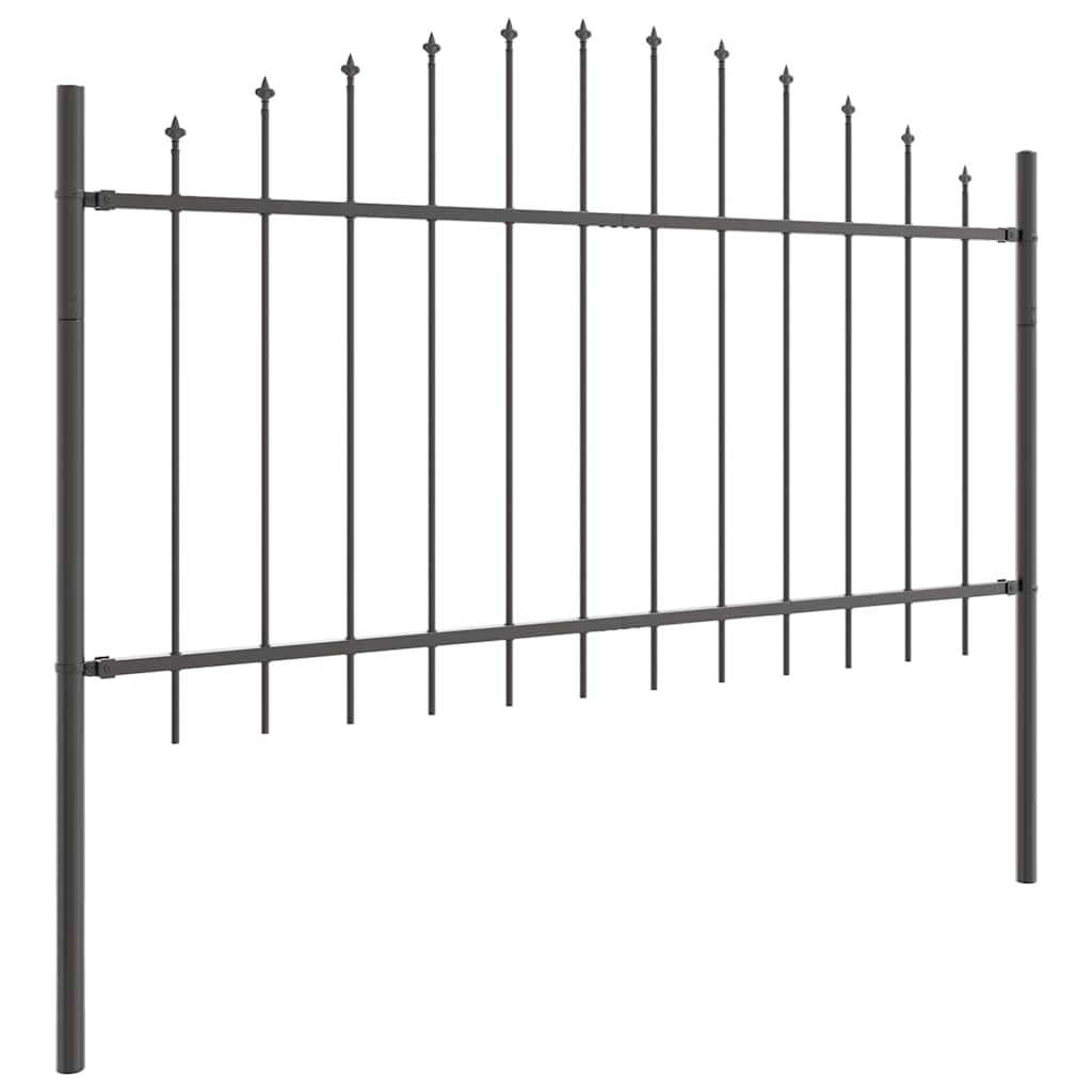 vidaXL Garden Fence WOERDEN 6 pcs 170 x 140 cm Powder-Coated Steel 4