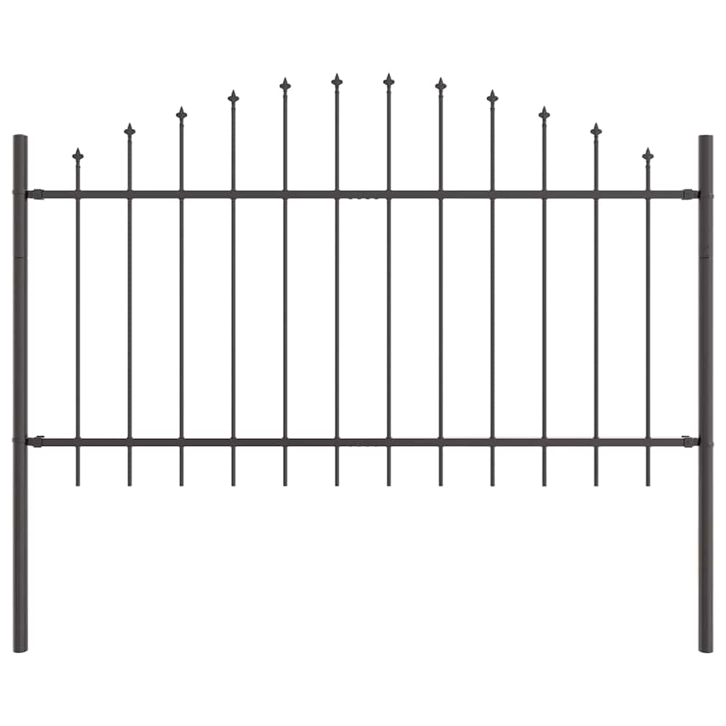 vidaXL Garden Fence WOERDEN 6 pcs 170 x 140 cm Powder-Coated Steel 5