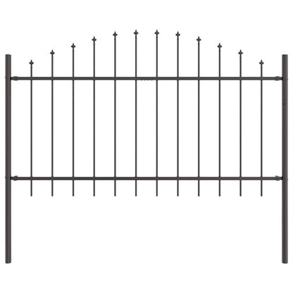 vidaXL Garden Fence WOERDEN 6 pcs 170 x 140 cm Powder-Coated Steel 5