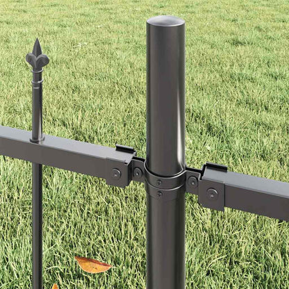 vidaXL Garden Fence WOERDEN 7 pcs 170 x 115 cm Powder-Coated Steel 3