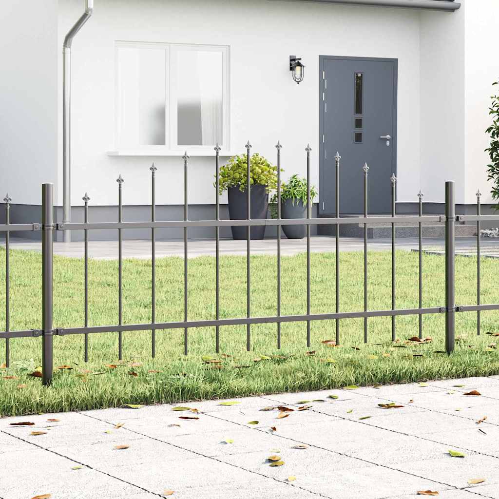 vidaXL Garden Fence WOERDEN 7 pcs 170 x 115 cm Powder-Coated Steel 1