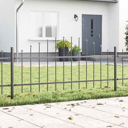 vidaXL Garden Fence WOERDEN 7 pcs 170 x 115 cm Powder-Coated Steel 1